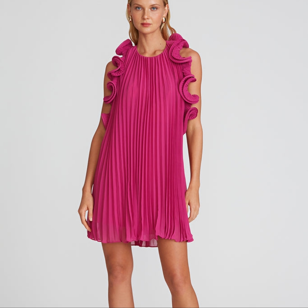 [AMUR] Mimi ruffle mini dress